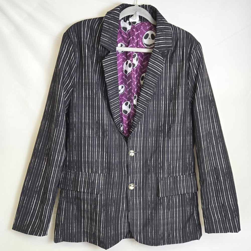 Nightmare Before Christmas Jack Skellington Pinstriped Blazer Spirit Costume Med